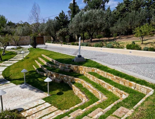 Landscape architecture in a private residence in S. Euboea