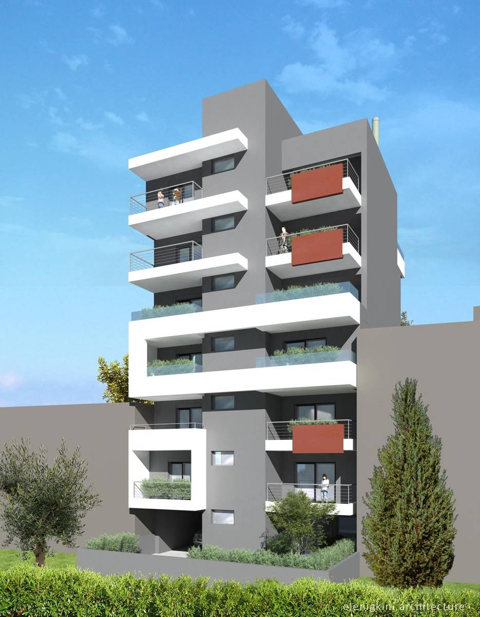 Νέα εξαόροφη πολυκατοικία επί πυλωτής στο κέντρο της Χαλκίδας