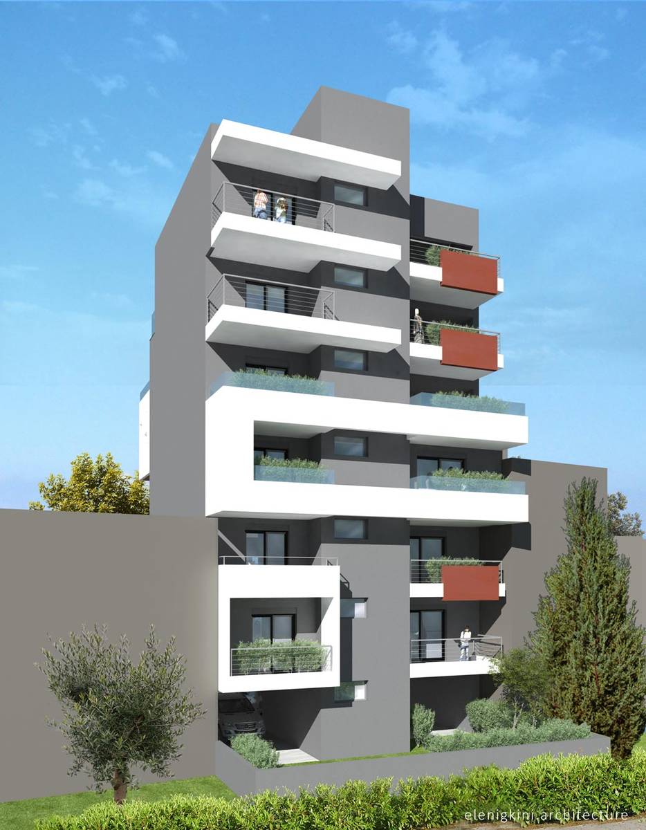 Νέα εξαόροφη πολυκατοικία επί πυλωτής στο κέντρο της Χαλκίδας