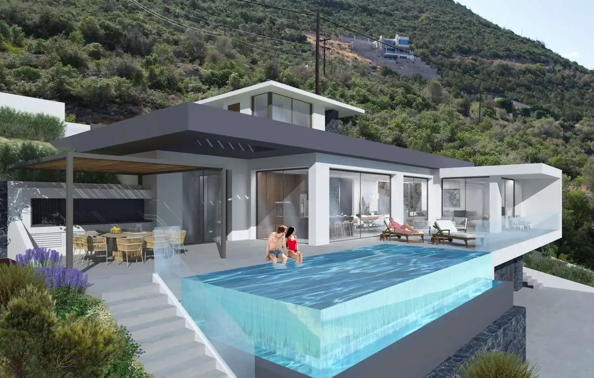 Νέα ιδιωτική κατοικία με υπόγειο και πισίνα στα Σκροπονέρια