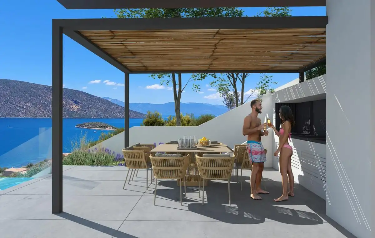 Νέα ιδιωτική κατοικία με υπόγειο και πισίνα στα Σκροπονέρια