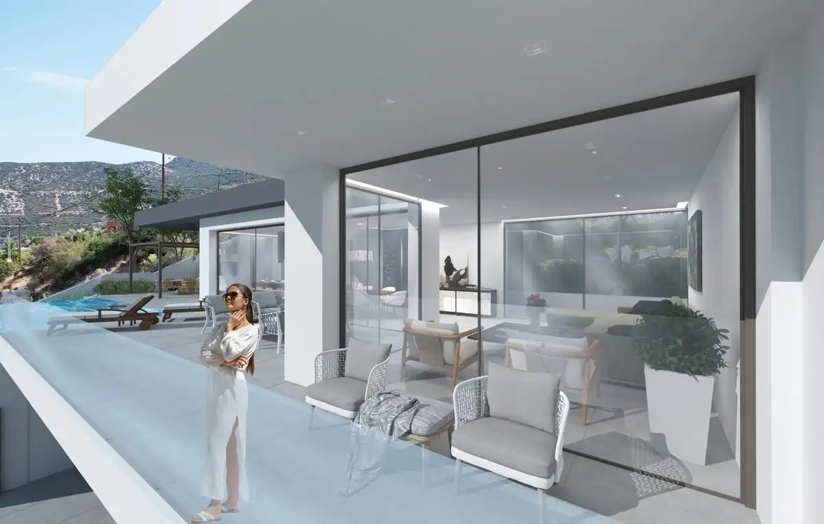 Νέα ιδιωτική κατοικία με υπόγειο και πισίνα στα Σκροπονέρια