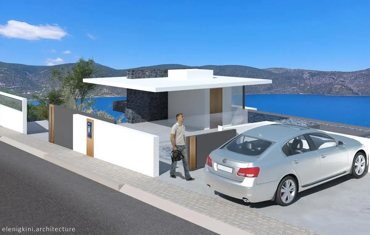 Νέα ιδιωτική κατοικία με υπόγειο και πισίνα στα Σκροπονέρια