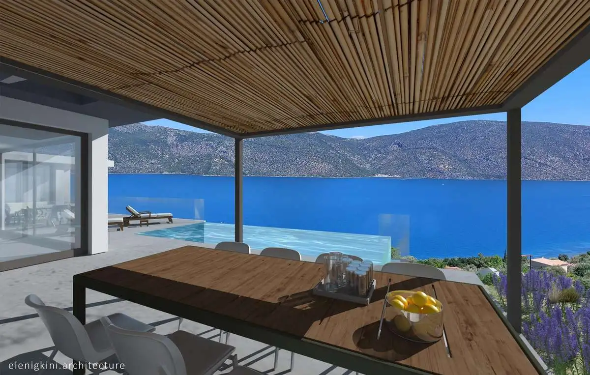 Νέα ιδιωτική κατοικία με υπόγειο και πισίνα στα Σκροπονέρια