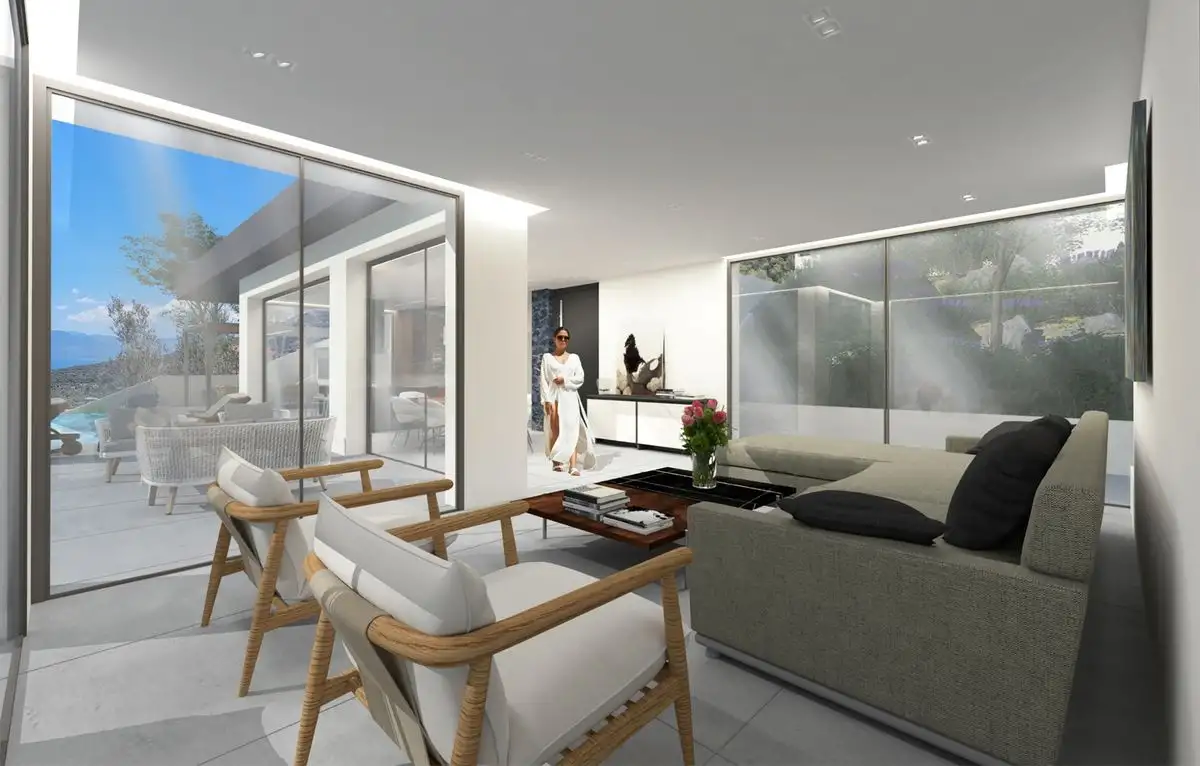 Νέα ιδιωτική κατοικία με υπόγειο και πισίνα στα Σκροπονέρια