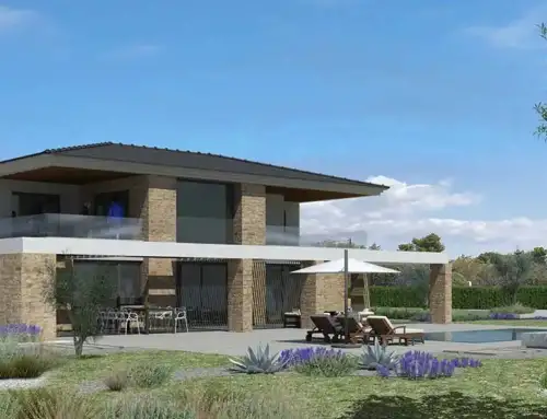 New Two-Story House with a Pool in Eretria